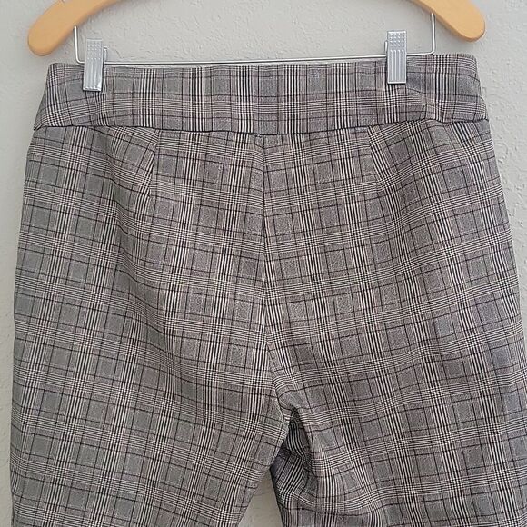 Tommy Hilfiger 14 womens fall crop stretchy plaid pull on pants - Picture 7 of 11
